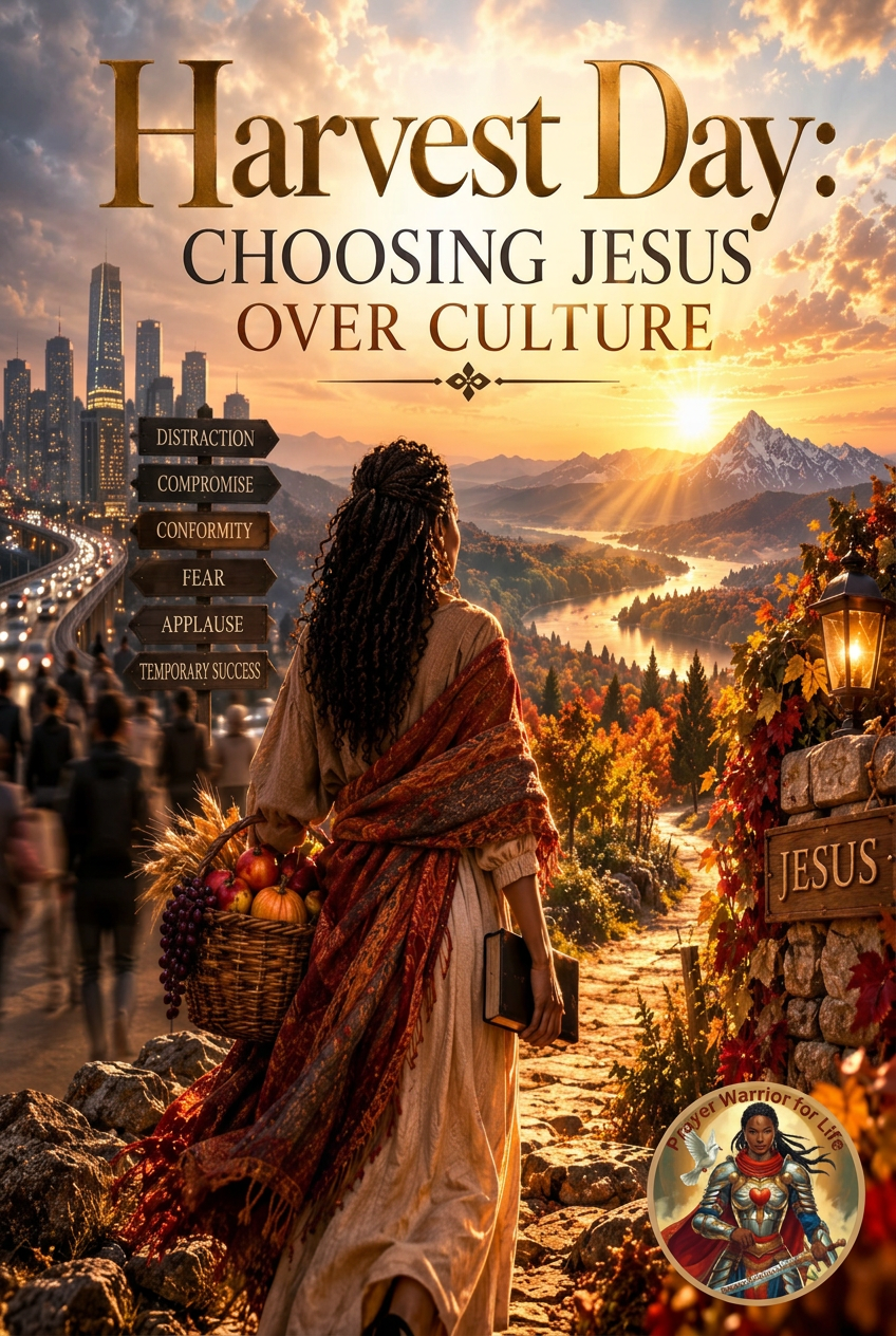 Harvest Day: Choosing Jesus over Culture artwork with Prayer Warrior for Life avatar watermark